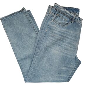 Manfinity light wash straight leg jeans